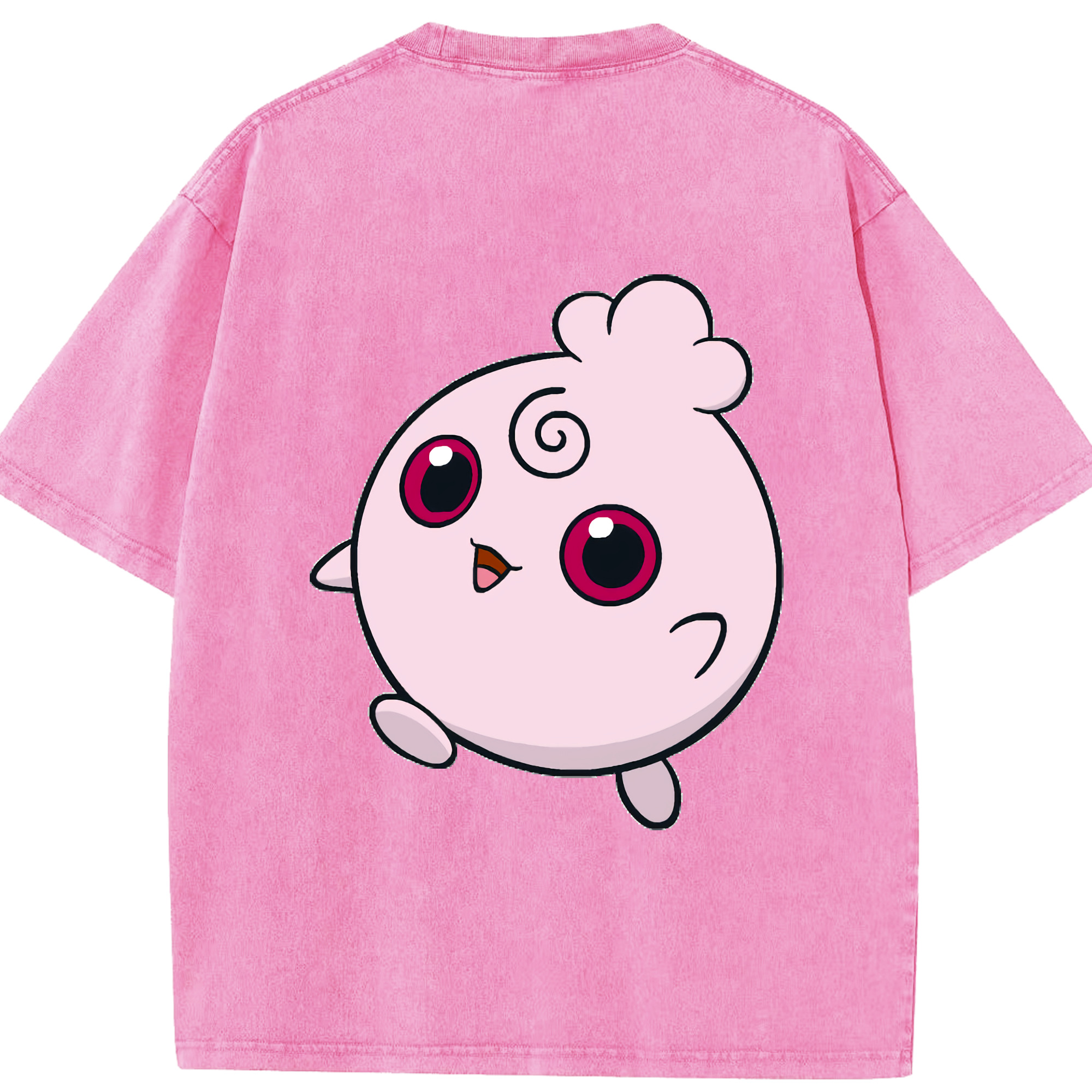 （画像用） ポケットモンスター Pokémon 綿100% ヴィンテージ風 半袖Tシャツ（背面プリント）